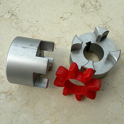 GF Aluminum Alloy curved jaw Coupling with Setscrew for motor 